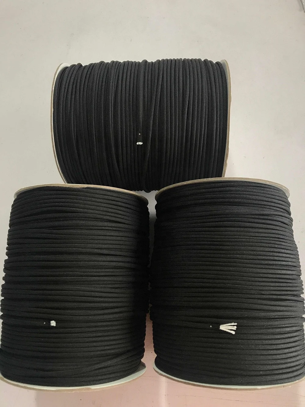 Multi Colored Military 4mm 7 inner Strand Parachute Cord 1000ft Military 550 Paracord Ropes