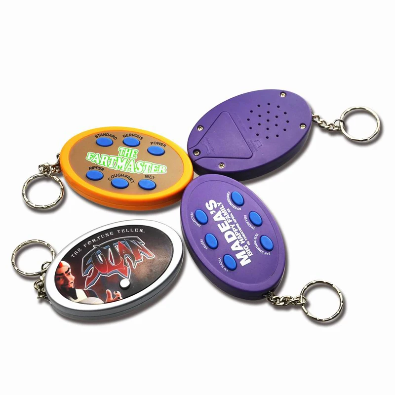 Personalized Custom Keychain Sound Customizable talking recording keychain with 6 sounds