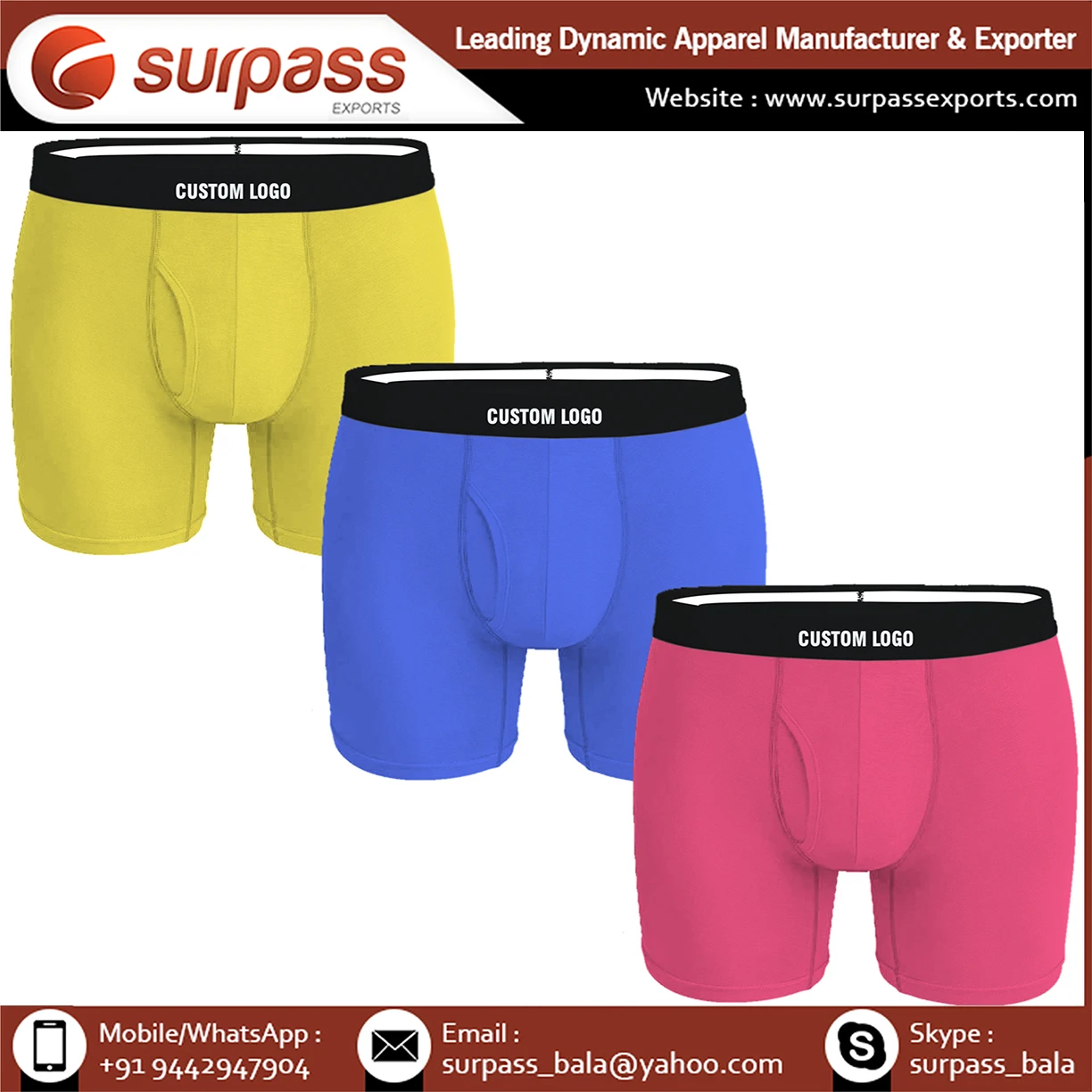 100% cotton men briefs underwear in all colors