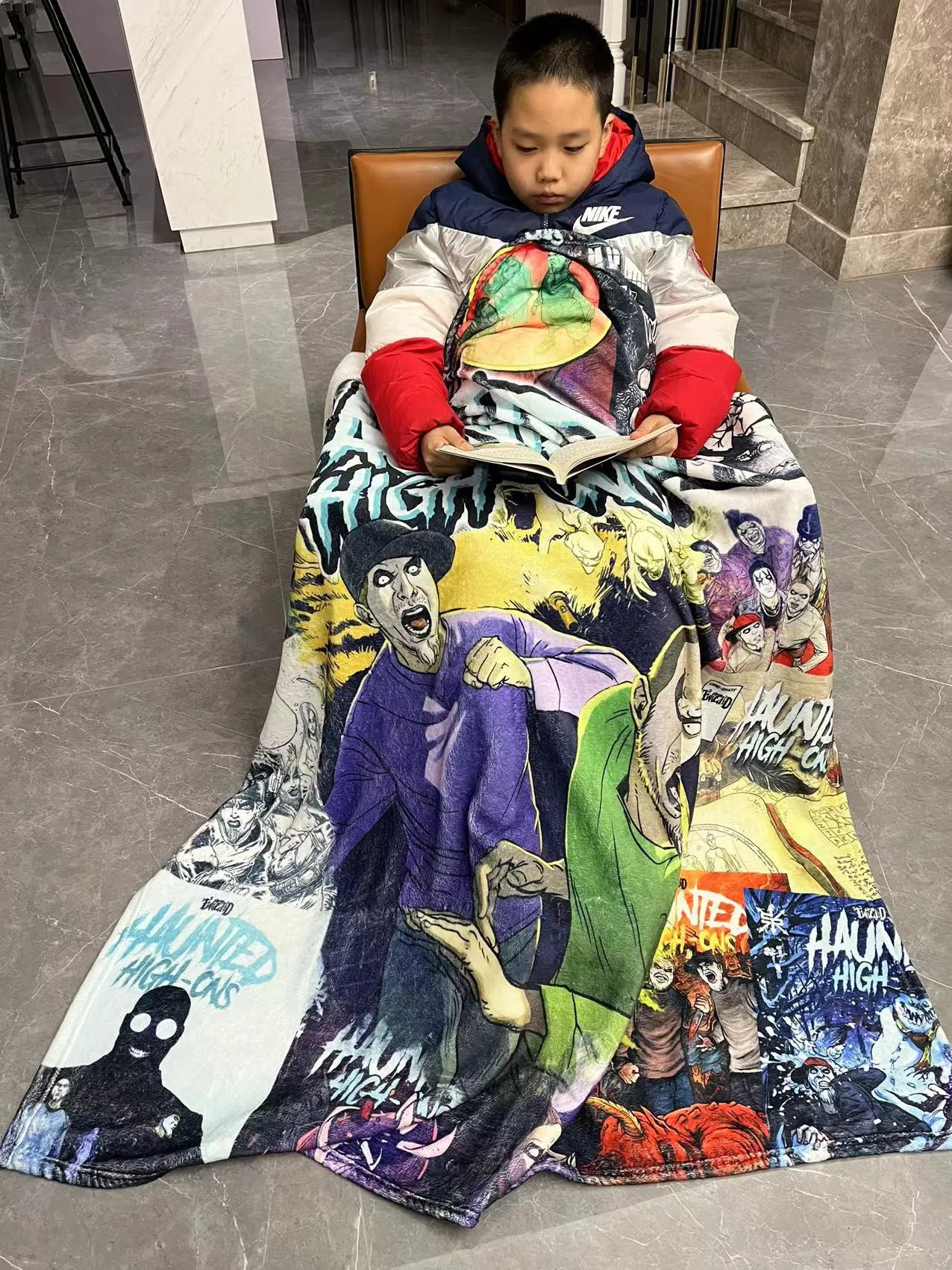 Custom Sherpa Throw Fleece Blanket quilt Flannel Woven Blanket TV Blanket Wholesale Drop Ship