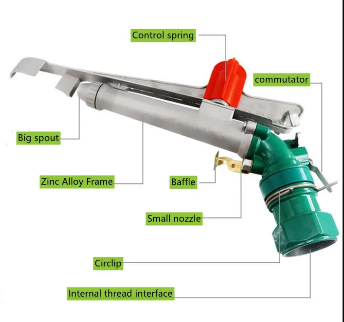 Factory Direct Sale Agriculture Irrigation Hose Nozzle Micro Sprinkler Water Gun