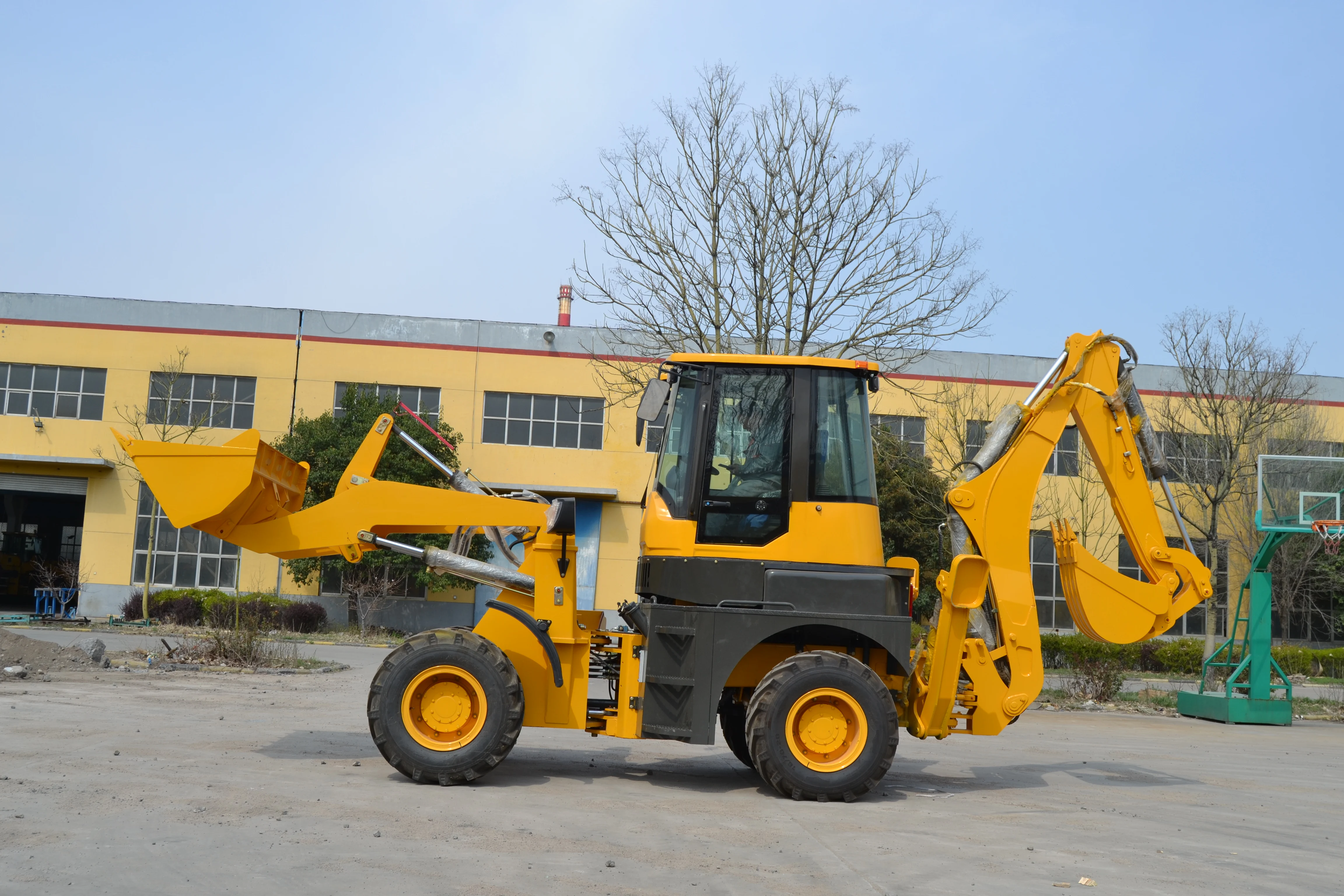 Cheap backhoe loader compact tractor with loader and backhoe wz25-18 tractor backhoe loader