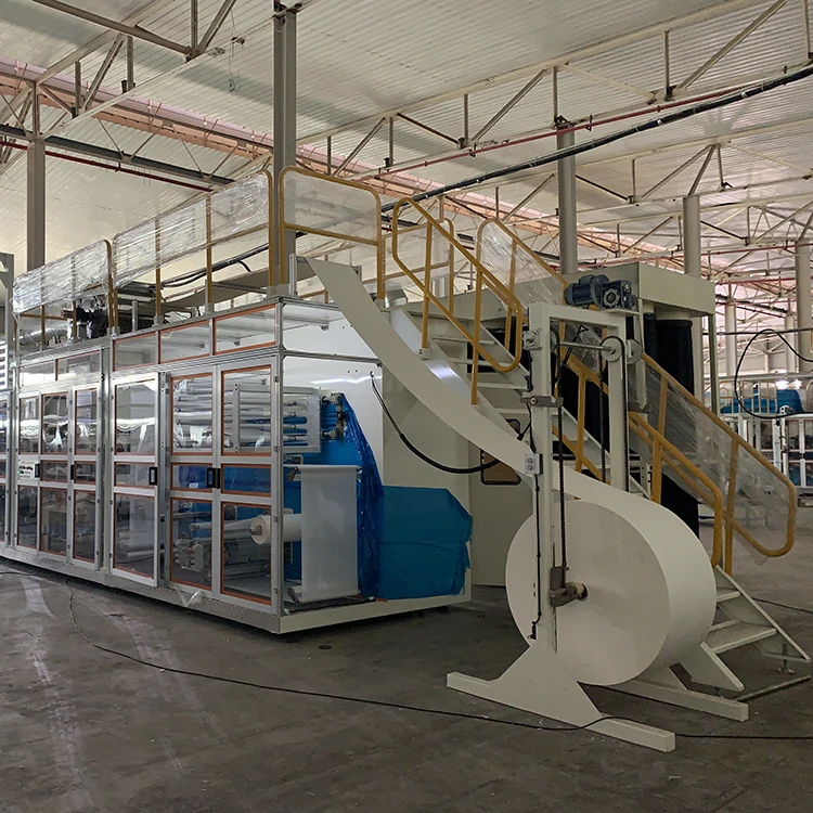 pet pads making machine fully automatic underpad making machine underpad machine production UNDERPAD PRODUCTION LINE