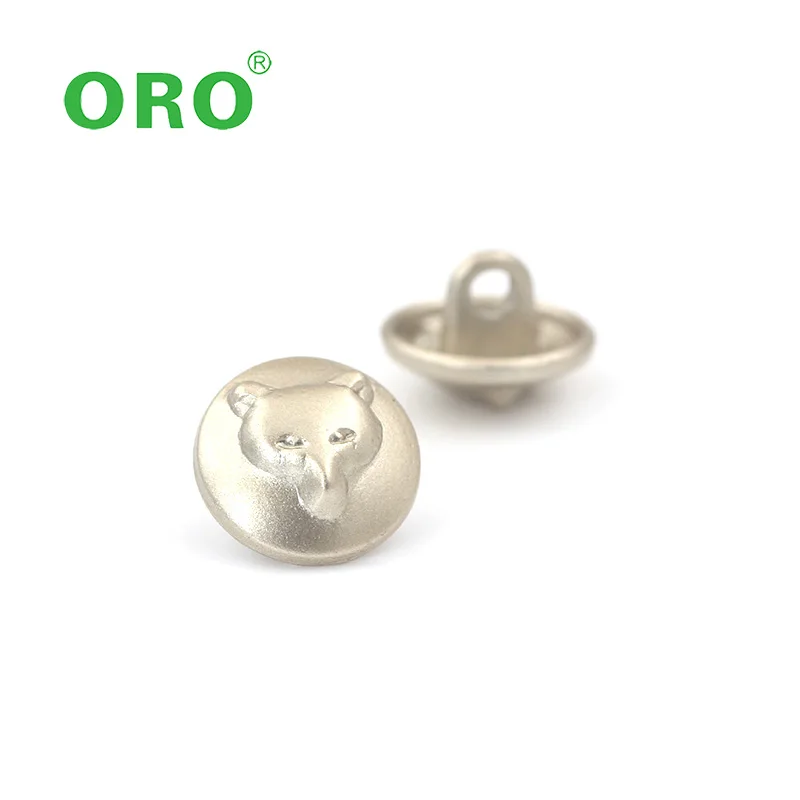 Button Manufacturer Custom Metal Sewing Shank Button Round Shape  Half Ball Shank Button