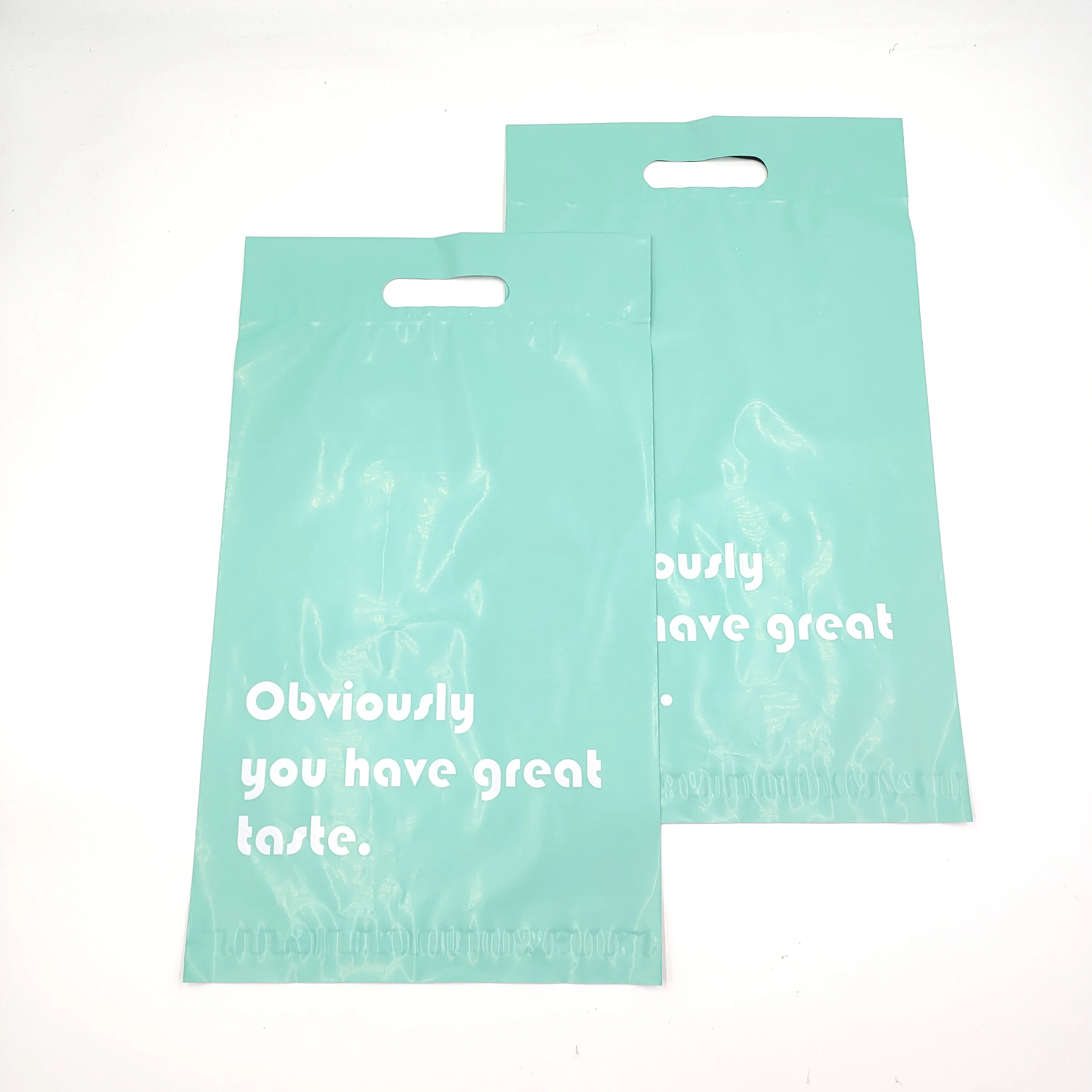 Delivery Clothes Packaging Red Shipping Bags Santa Christmas Mailing Bags Poly Mailer Envelope With Reinforced Handle