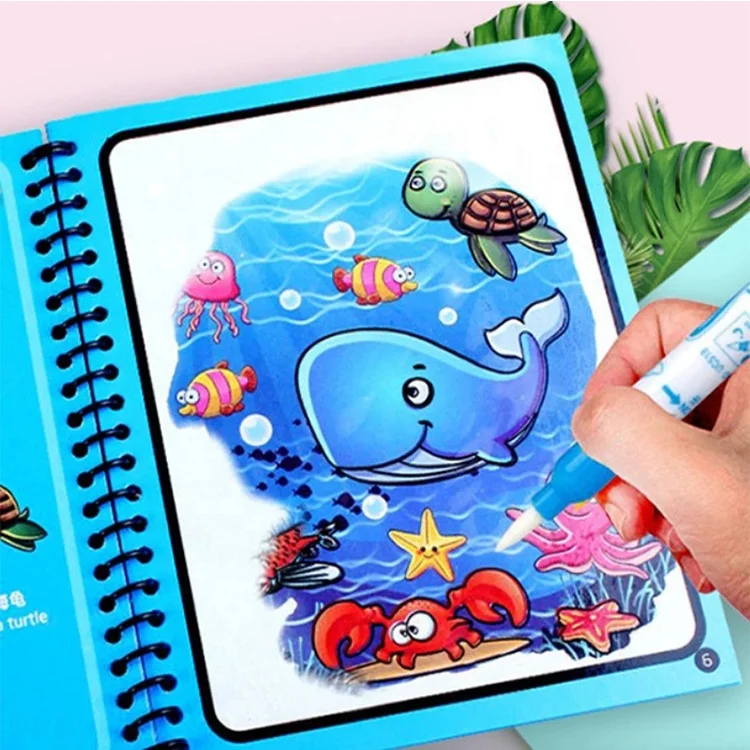 Новый продукт заводской поставщик водная Книга magic water book Волшебная книга с ручкой
