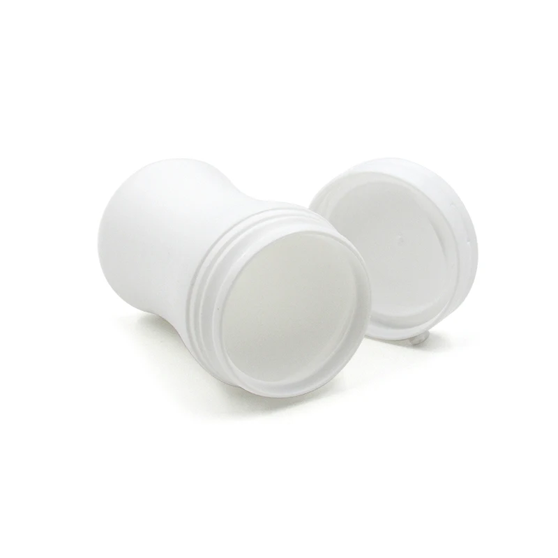 50ml/80ml/100ml/120ml HDPE Plastic Bottle for Xylitol Chewing Gum Cream Jar Customized Color Round Flip Top Rip Pull Jars