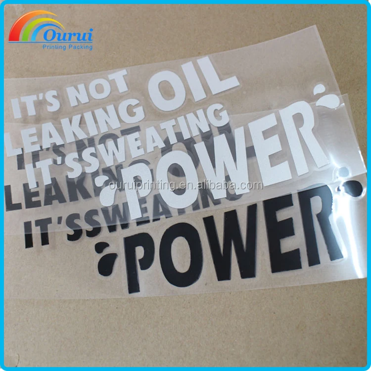 Customizable Disposable Waterproof Reverse Body Stickers for Cars with Custom Glue and Color Options