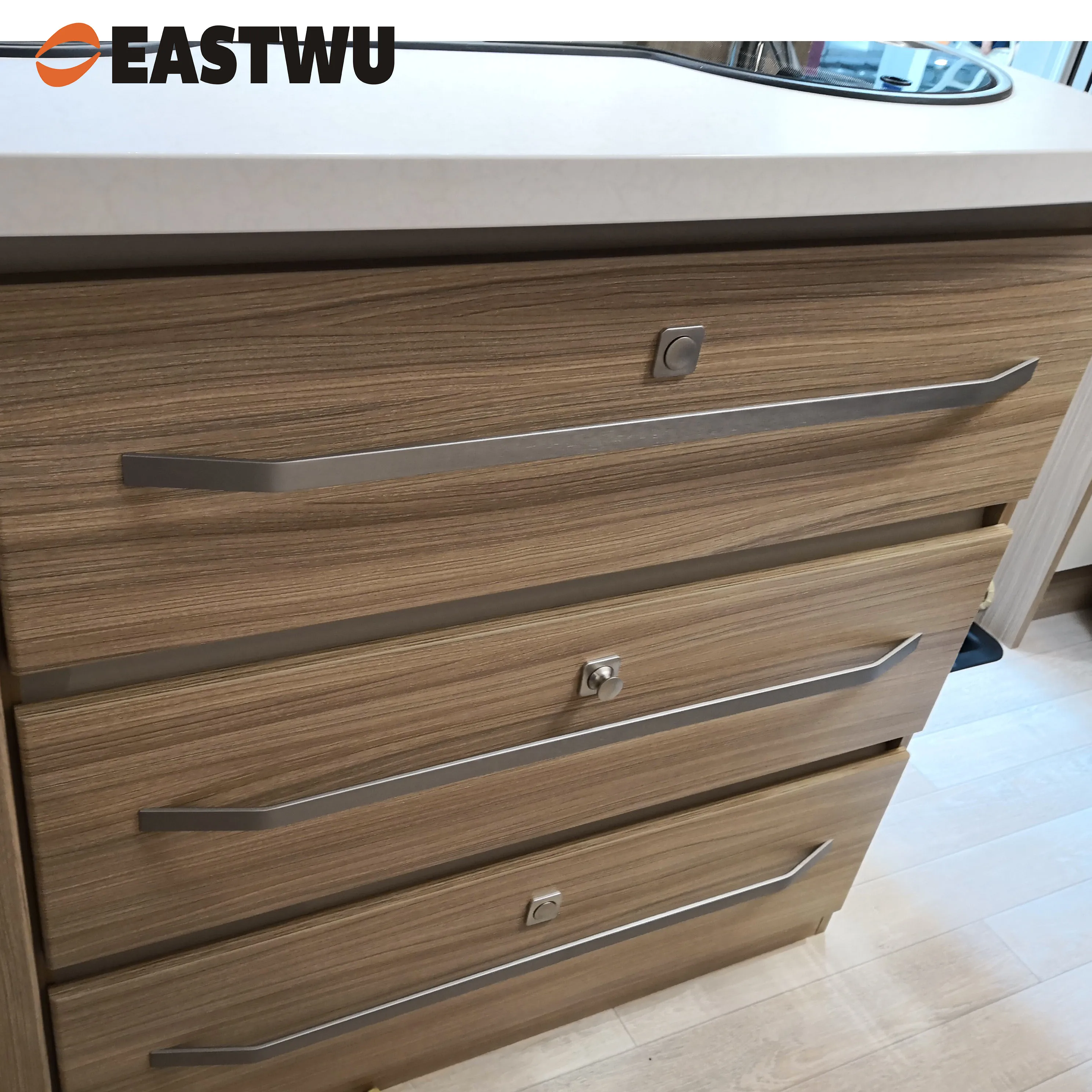RV caravan Drawer Furniture Cabinet Kitchen door Curved cupboard pull handle