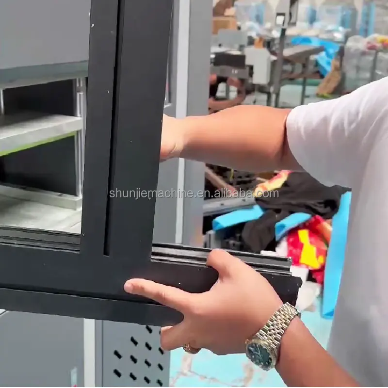 3 axis CNC aluminum profile end face milling machine for door and window