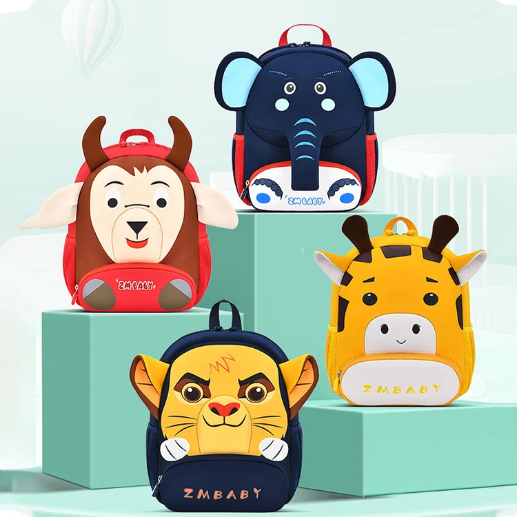 Multifunctional Factory Sale Waterproof Neoprene 3D Children School Bags For Boys Girls Kids Backpacks Primary School Bag