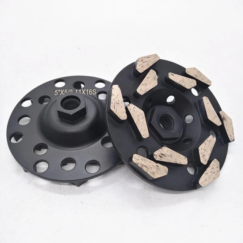 5inch Metal Diamond Grinding Cup Wheel With 14 segments For Floor Grinding