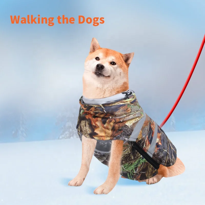 Heating Pet dog clothes with temperature adjust waterproof easily take on/off for walking the dog in winter