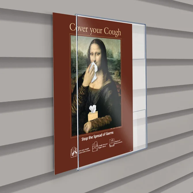 Акриловая рама для плаката с боковой загрузкой 8 5x11 дюймов