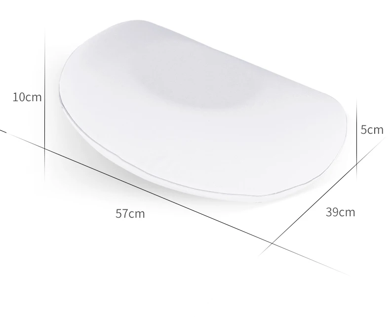 Moon Top Comfortable Memory Foam Pillow Custom Logo Bamboo Fabric Inflatable Orthopedic Travel Pillow Relief Neck Pain Sleeping