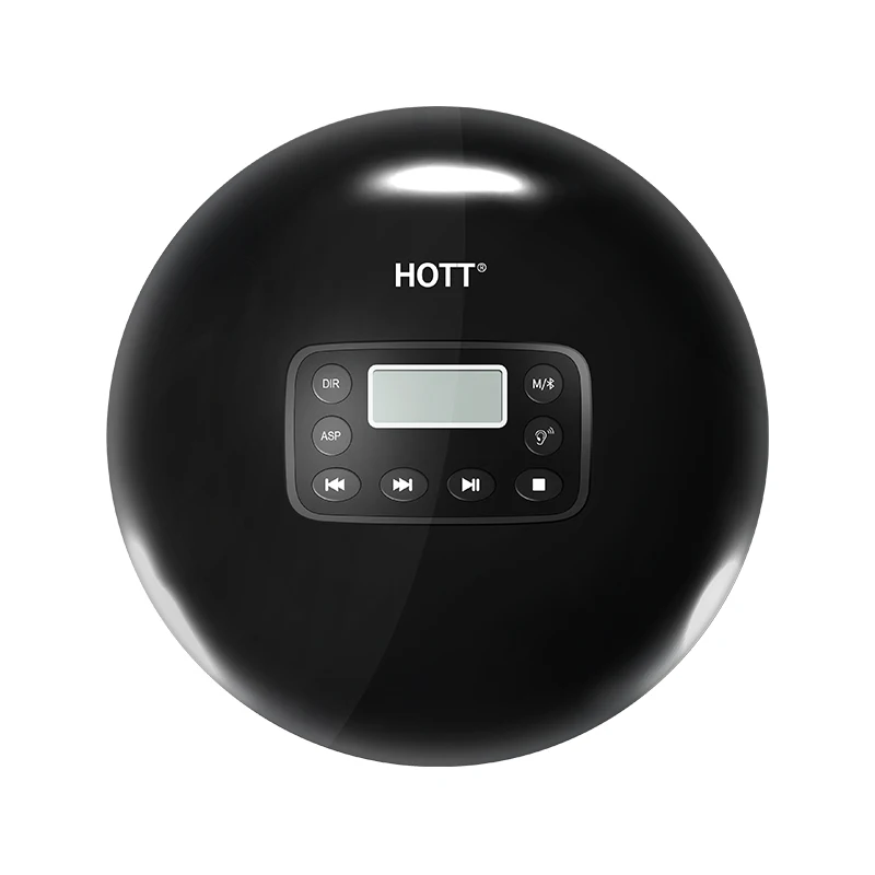 Portable Bluetooth CD Player, Personal Compact CD Player with Headphones/LCD Display/USB