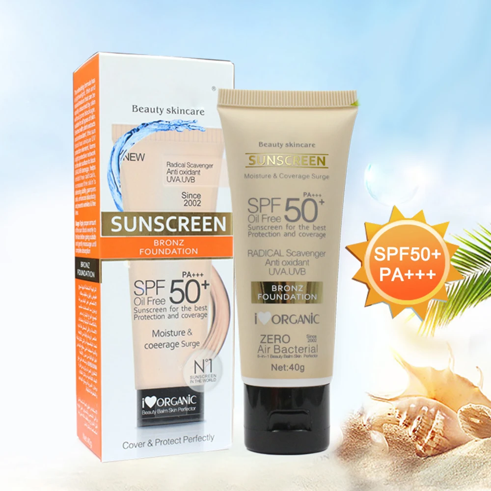Natural Private Label Dry-Touch Water Resistant and Non-Greasy Body sunscreen  Cream SPF30 and SPF50 UVA/UVB Lotion