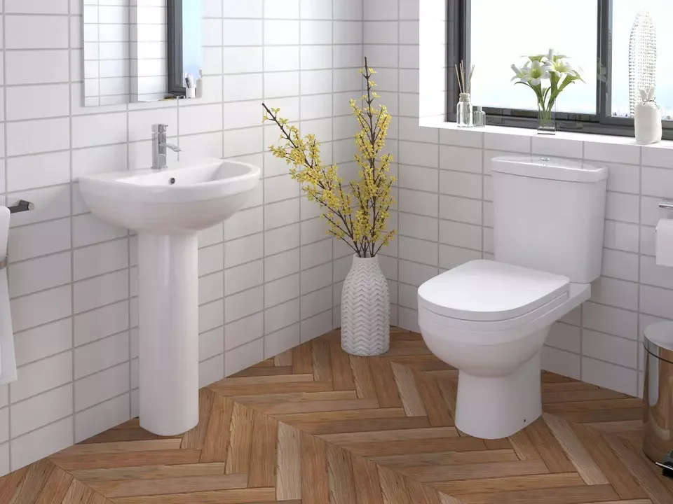 Modern White Ceramic Toilet Bowl Set Sanitary Ware for Hotels and Bathrooms Easy Installation Inodoro WC