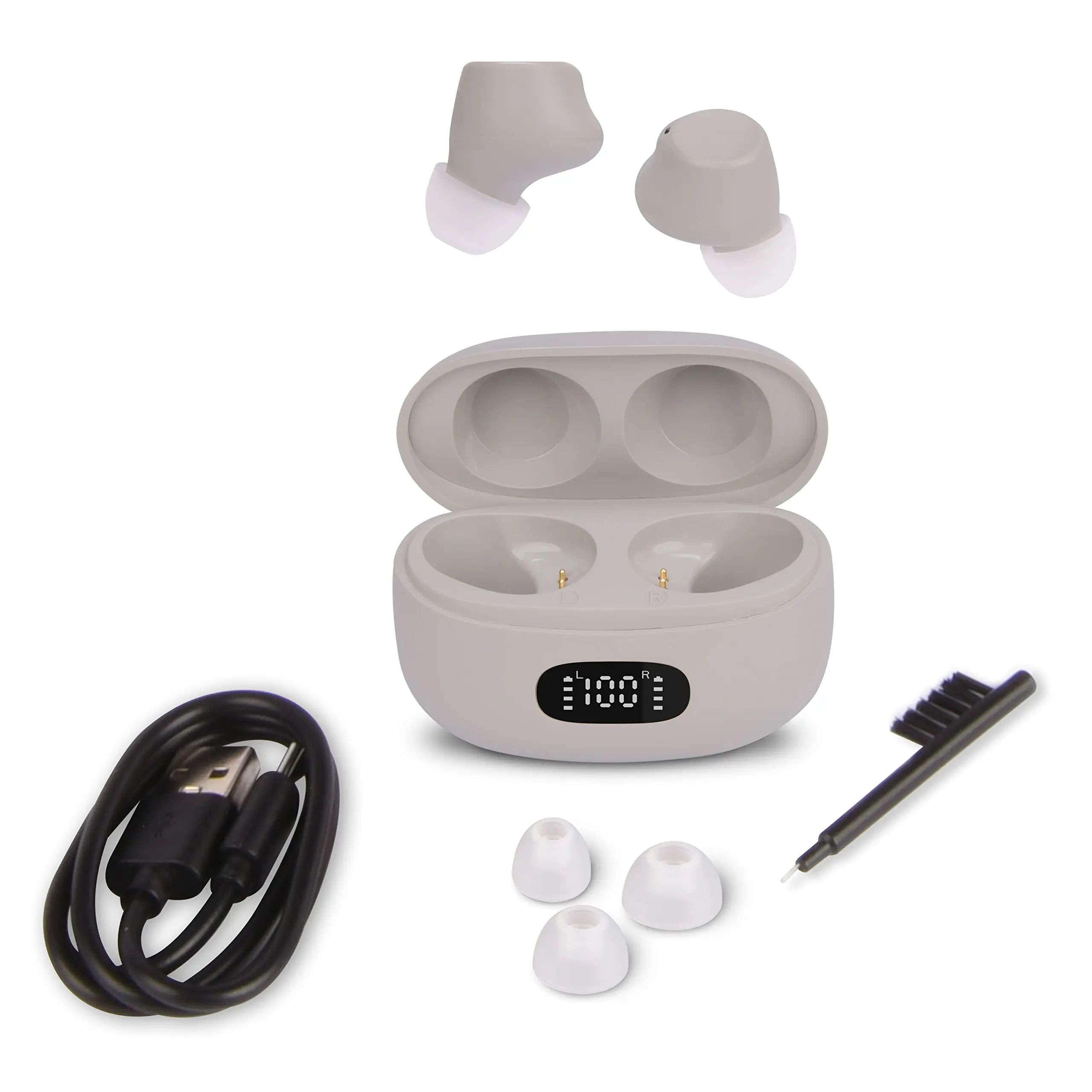 Rechargeable Hearing Amplifier Aid Ear Deaf Hearing Loss OTC Digital Medical CIC Hearing Aid Invisible