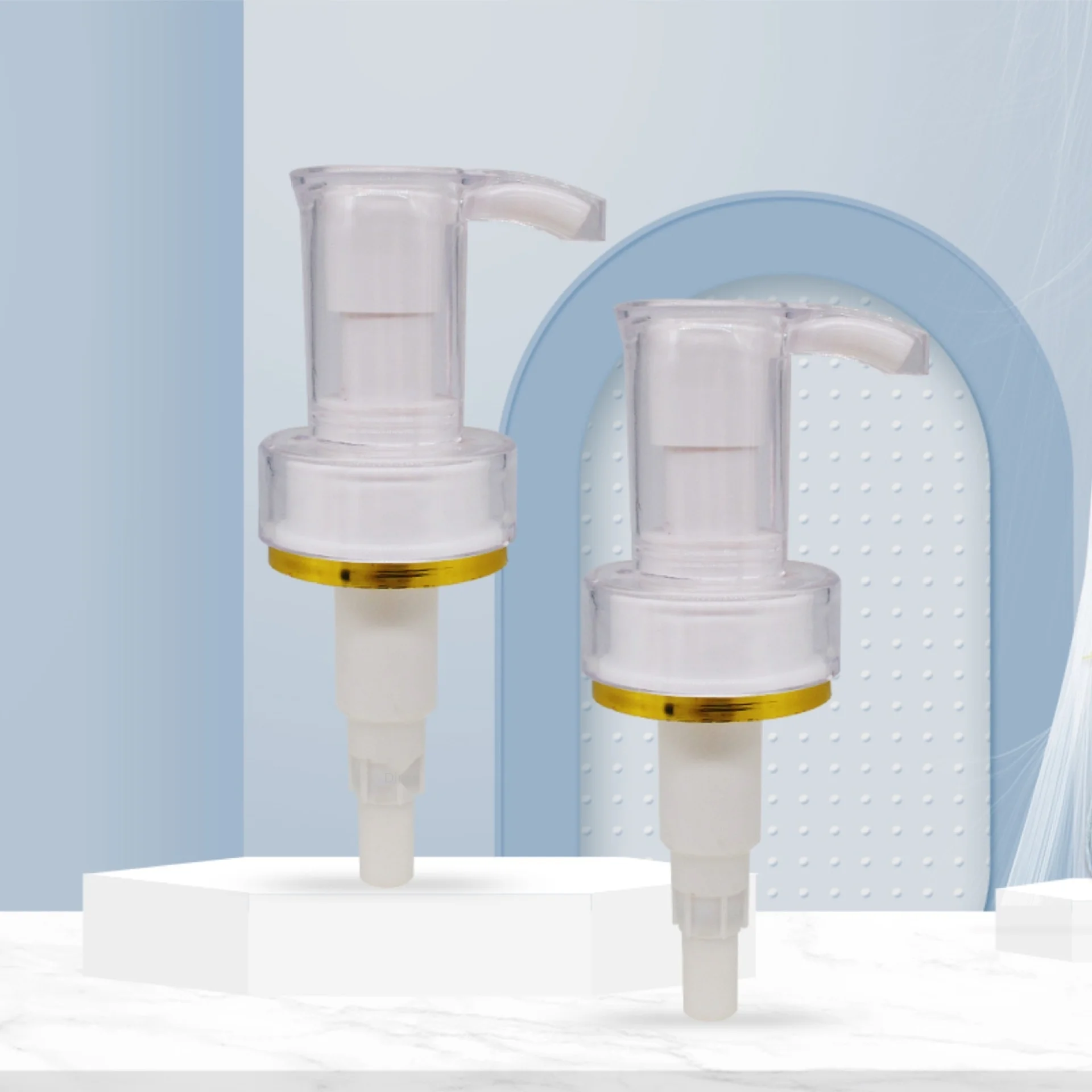 Factory Direct Sales 33Teeth bronzing acrylic Cleansing Oil/Make-up removing lotion large head Essential oil pump head