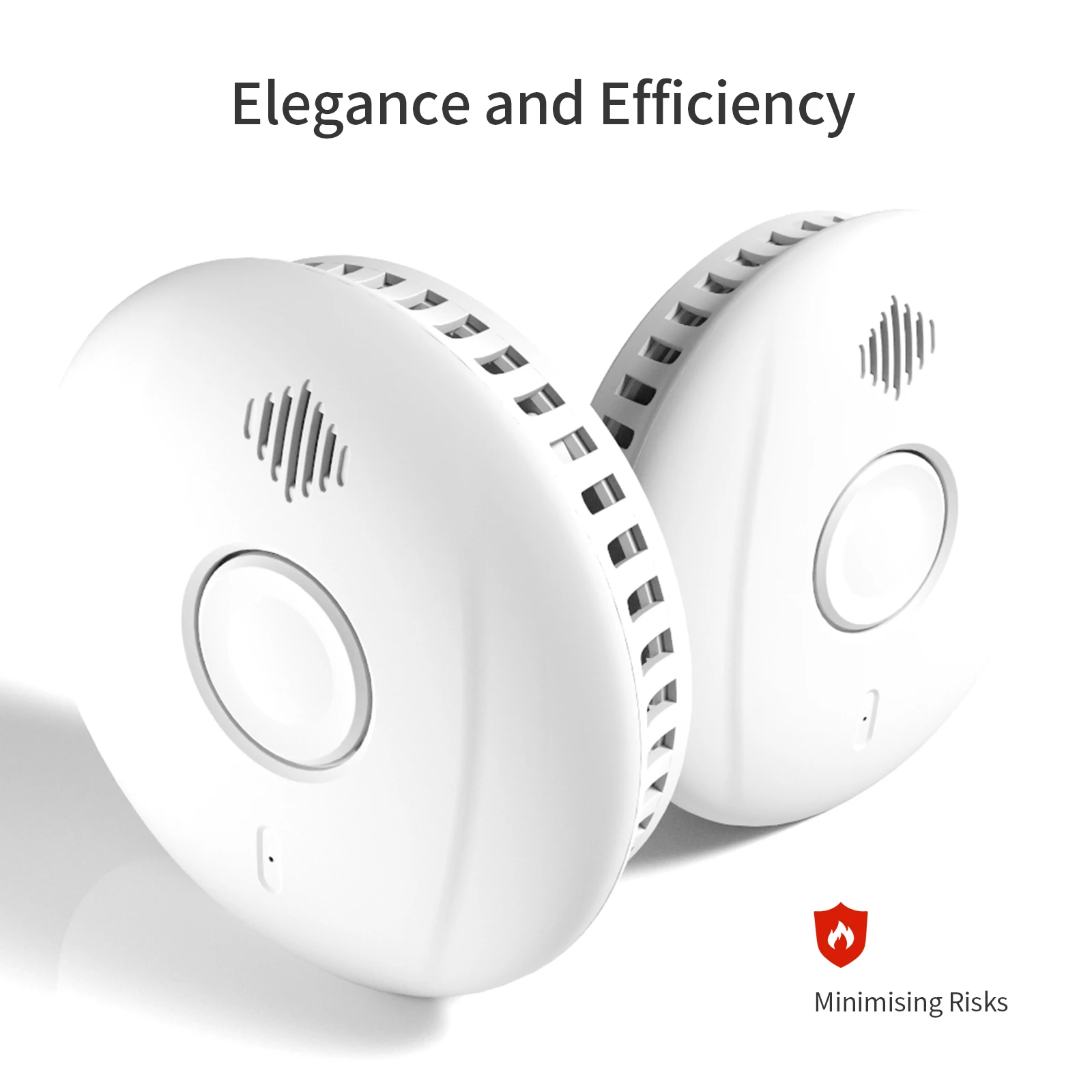 Photoelectric Detector Sealed Battery Smoke Alarm Product Stand Alone Smart Sensor Wireless Standalone Zigbee En14604
