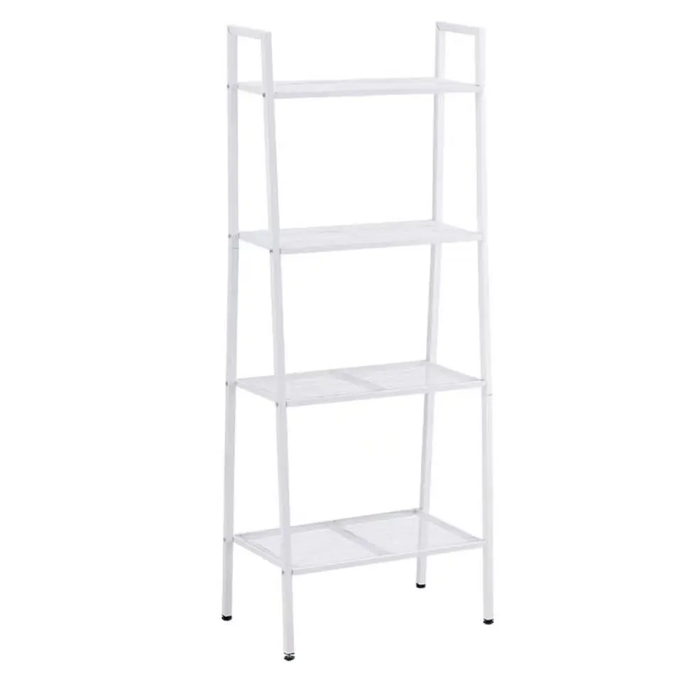 Iron microwave oven trapezoidal rack balcony living room kitchen storage rack multi-layer book rack