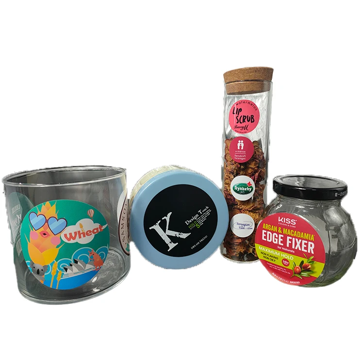 Custom Logo Printed  Circle Packaging Sticker Label Waterproof Custom Round Private Label Roll for Packaging