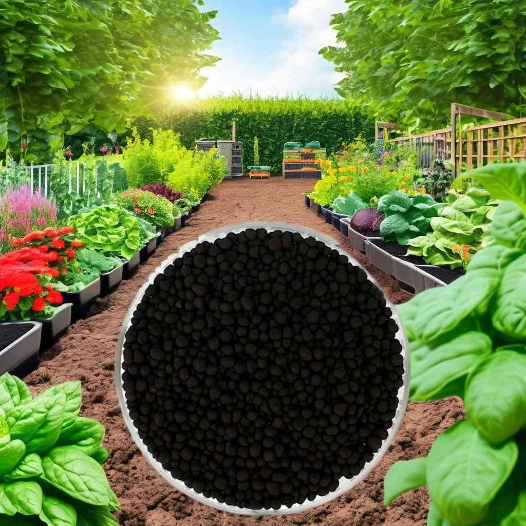 FULVICHINA High Quality 100% Organic Fertilizer Super Potassium Humic Acid 70% 1-2mm Black Crystal Humate Superior Product