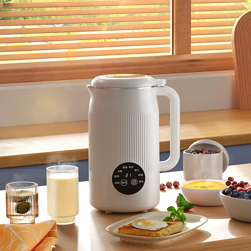 Multifunction Powerful Electric Soya Milk Making Machines 800Ml Heating Automatic Wall Breaking Cooking Blender Nut Soymilk Make