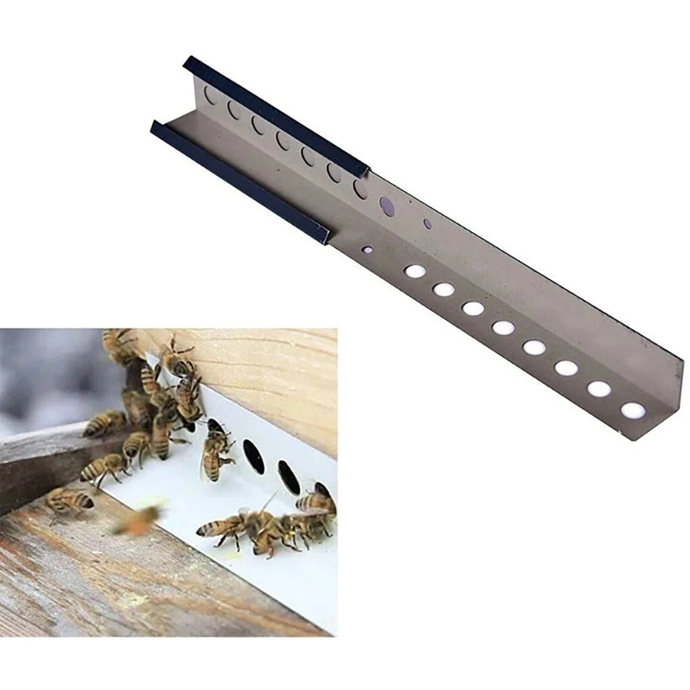 Beehive Sliding Mouse Guard Beekeeping Bee Hive Metal Entrance Reducer Beehive Entrance Reducer Door Beekeeping