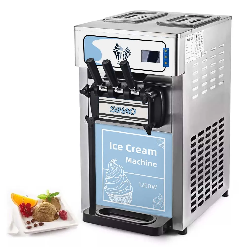 Commercial 18L 3 flavor ice-cream machine automatic yogurt ice cream machine