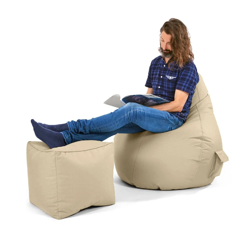 Soft and Comfortable Furniture Indoor Bean Bag Sofa Cover Living Room Gaming Adult Bean Bag Chair Bulk for Adults