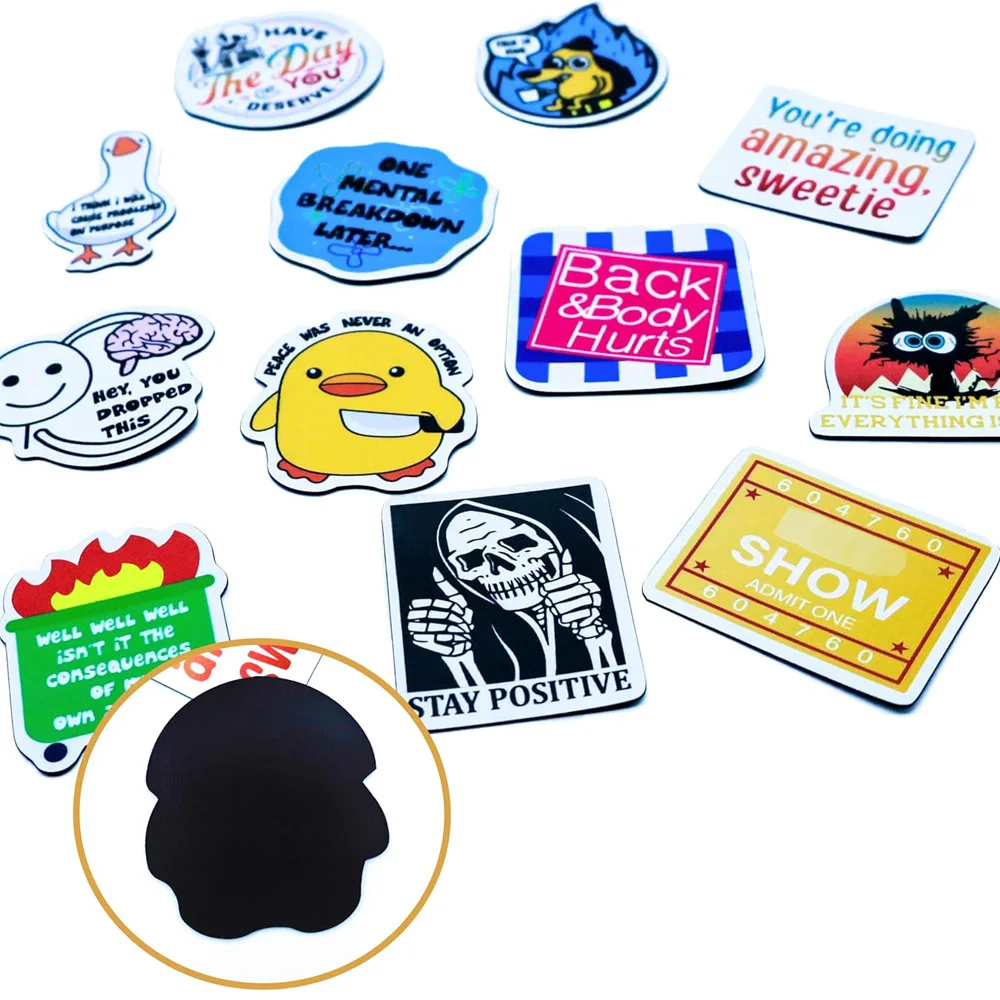 Magnetic Fridge Magnets Decorative Paper/PVC Fridge Magnets Custom