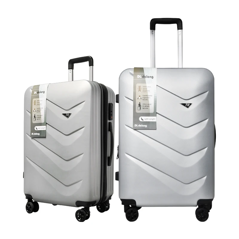 
ABS+PC luggage sets hard shell 3 pcs luggage set 4 spinner wheels suitcase ABS cabin trolley luggage 