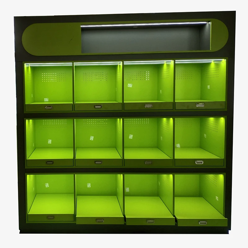Customized pet store display cabinet, wooden paint free product display rack for the entire store