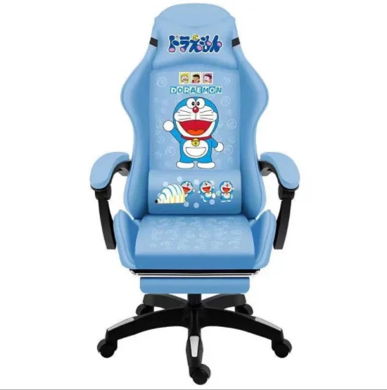 Regular size high-back ergonomic racing chair gaming seat with footrest