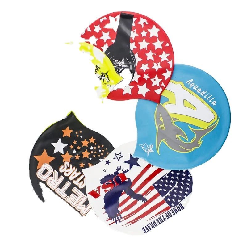 100% silicone swimming cap Cheapest customized logo swimming cap