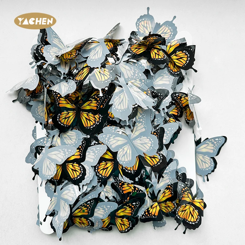 YACHEN Butterfly Hanging Garlands PET Party Streamers Decoration for Baby Shower Wedding Home Party Birthday Decorations