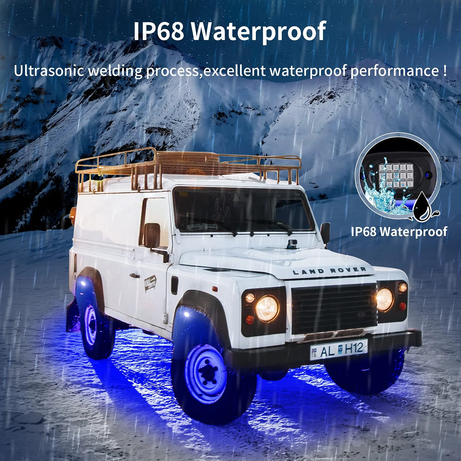 Wireless Remote Control Rgb Car Ambient Lighting white Underglow Coches Luces Led Off-Road Rock Lights