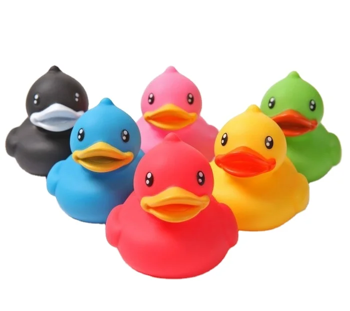 Wholesale Promotion High Quality Diverse Color Baby Bath Small Rubber Duck Toys Classic Cute Little Yellow Duck Kid Bath Toys
