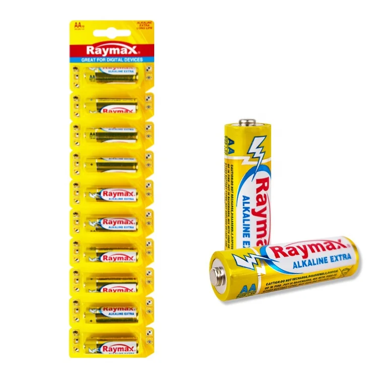 Raymax Alkaline AA Batteries Long-Lasting & Leak-Proof High Capacity Double A Batteries Alkaline Battery AA