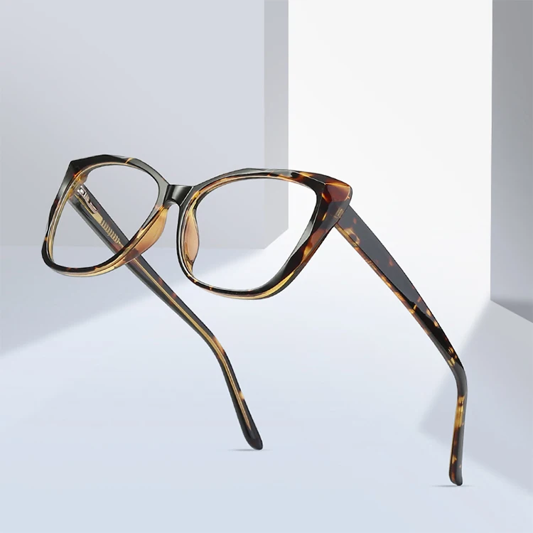 Wholesale Cat Eye TR90 Optical Frame Fashion Spring Hinge Women Anti Blue Light Glasses