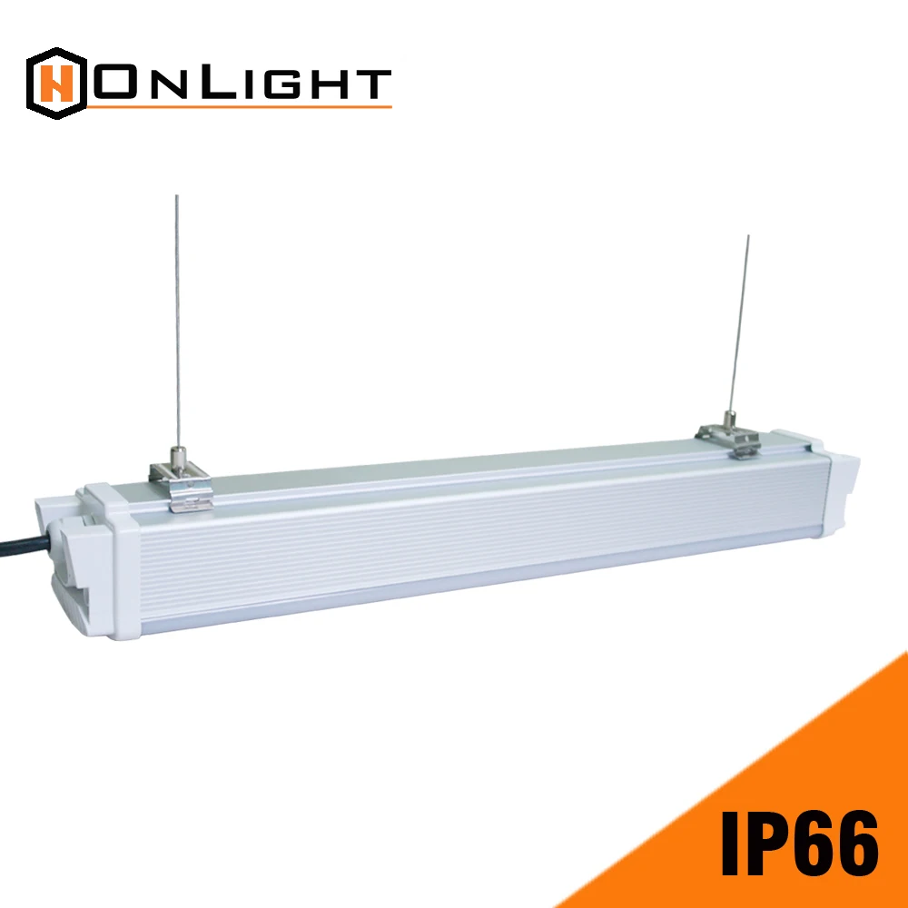 High lumen suspended linear luminaires fluorescent shop lights fixture