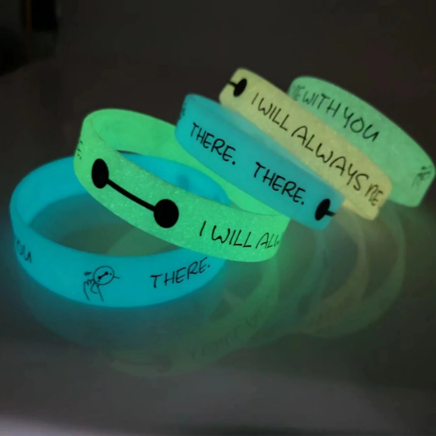 Silicone Bracelet Manufacturer Luminous Bright Personalized Decorative Jewelry Sports Luminous Wristband Gift
