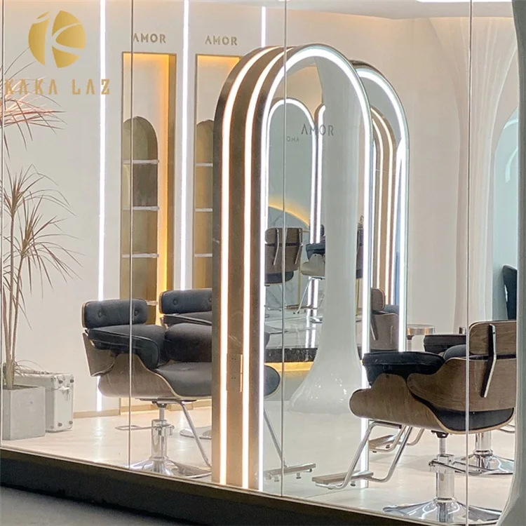 Зеркало для парикмахерской с отделением для парикмахерской