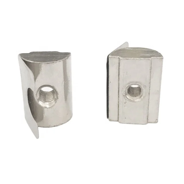 45 серия рулонная Т-образная гайка с пружинными листовыми самовыравнивающимися T-образными гайками