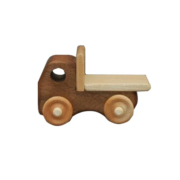 Wooden Beech Mini Truck Toy Car Craft Shelf Wooden Miniature Truck Car Decoration toy Wooden Truck Car  toy