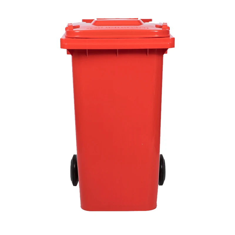 Factory wholesale 240 L plastic mobile garbage bins  for sale  outdoor large swing top garbage waste bin waste container