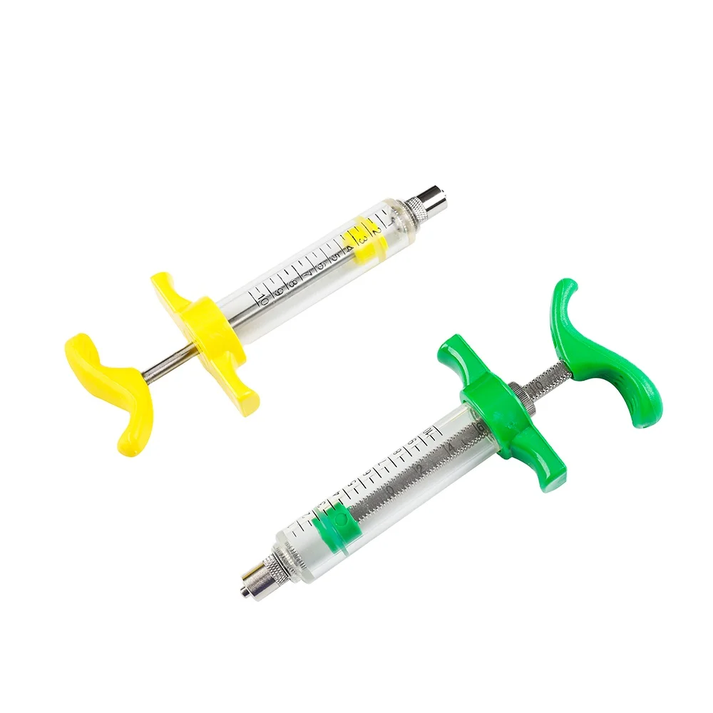 Ветеринарный пластиковый стальной шприц KD310 для домашнего скота 10 мл 20 30 50 TPX с адаптером luer lock