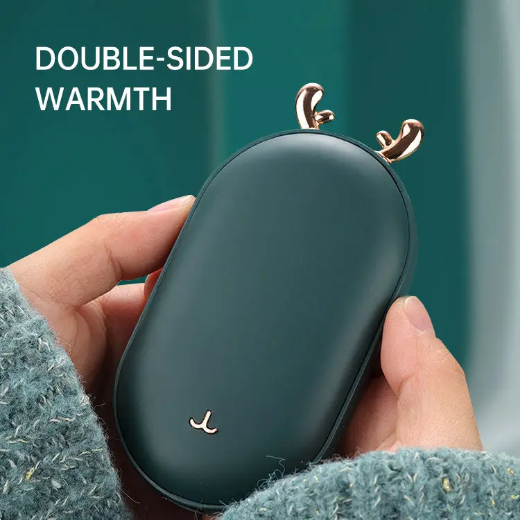 Winter Portable Pocket USB Rechargeable Hand Warmer Display temperature Mini Hand Warmer Power Bank